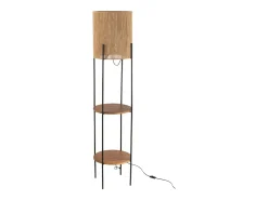 Lámpara estantería de metal negro 38*38*160 cm