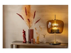 Lámpara LED de vidrio marrón 35*35*58 cm