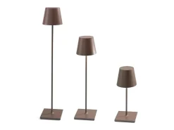 Lámpara LED Poldina Pro XXL Corten recargable y regulable de 150 cm con batería de hasta 12 horas