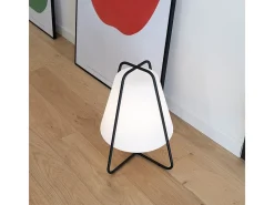 Lámpara LED Tipi Azafrán Recargable - Táctil, Interior y Exterior IP65, Diseño Moderno Sin Cables Blanco