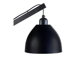 Lámpara para Escritorio TOSEL ,madera,Negro , A 180xD80xP80cm