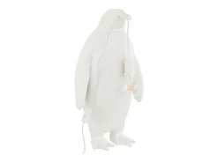 Lámpara pingüino de resina Blanca 32.5x31x59cm