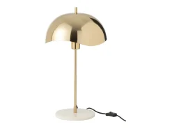 Lámpara seta de metal dorado 30*30*56 cm