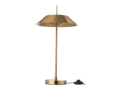 Lámpara seta de metal dorado 30.5*30.5*56 cm