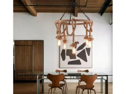 Lámpara Toolight App677-5Cp Boho Brown