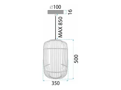 Lámpara Toolight App1626-1Cp Brown