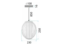 Lámpara Toolight App1634-1Cp Brown