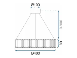 Lámpara Toolight App982-Cp Transparent
