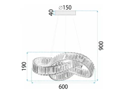 Lámpara Toolight Led App1538-Cp Gold
