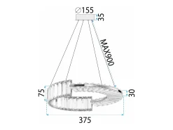 Lámpara Toolight Led App1526-Cp40 Gold