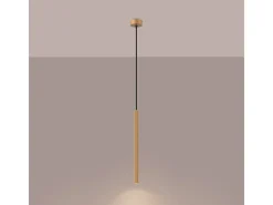 Lámparas Colgantes Arche Moderno De Acero - 1 Fuentes Luminosas - L.8 X A.120 Cm - Dorado