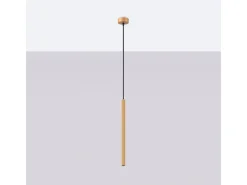 Lámparas Colgantes Arche Moderno De Acero - 1 Fuentes Luminosas - L.8 X A.120 Cm - Dorado