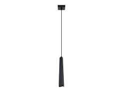 Lámparas colgantes Astel escandinavo de acero - 1 fuentes luminosas 4000K - L.8 x A.120 cm - negro