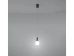 Lámparas colgantes Astis moderno de CLORURO DE POLIVINILO - 1 fuentes luminosas 4000K - L.9 x A.90 cm - gris