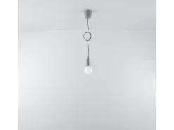 Lámparas colgantes Astis moderno de CLORURO DE POLIVINILO - 1 fuentes luminosas 4000K - L.9 x A.90 cm - gris