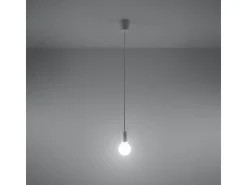 Lámparas colgantes Astis moderno de CLORURO DE POLIVINILO - 1 fuentes luminosas 4000K - L.9 x A.90 cm - blanco