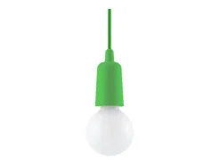 Lámparas colgantes Astis moderno de CLORURO DE POLIVINILO - 1 fuentes luminosas 3000K - L.9 x A.90 cm - verde