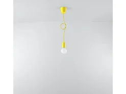 Lámparas colgantes Astis moderno de CLORURO DE POLIVINILO - 1 fuentes luminosas 3000K - L.9 x A.90 cm - amarillo