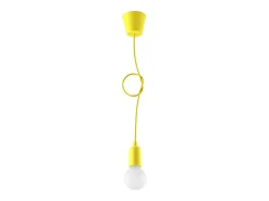 Lámparas colgantes Astis moderno de CLORURO DE POLIVINILO - 1 fuentes luminosas 3000K - L.9 x A.90 cm - amarillo