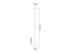 Lámparas colgantes Avier industrial de betoNo aplicablerewno - 1 fuentes luminosas 4000K - L.10 x A.120 cm - gris/madera natural