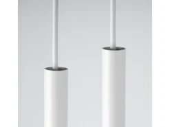 Lámparas colgantes Brill moderno de acero - 2 fuentes luminosas 4000K - L.15 x A.118 cm - blanco