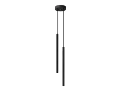 Lámparas colgantes Brill moderno de acero - 2 fuentes luminosas 3000K - L.15 x A.118 cm - negro