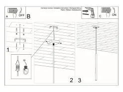Lámparas colgantes Brill moderno de acero - 1 fuentes luminosas 4000K - L.8 x A.100 cm - negro