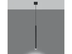 Lámparas colgantes Brill moderno de acero - 1 fuentes luminosas 4000K - L.8 x A.100 cm - negro