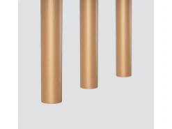 Lámparas colgantes Brill moderno de acero - 3 fuentes luminosas 4000K - L.30 x A.115 cm - dorado
