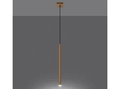 Lámparas colgantes Brill moderno de acero - 1 fuentes luminosas 4000K - L.3,5 x A.115 cm - dorado