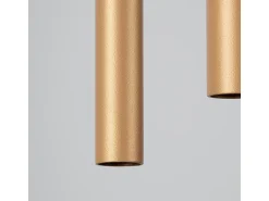 Lámparas colgantes Brill moderno de acero - 2 fuentes luminosas 3000K - L.15 x A.118 cm - dorado