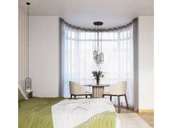 Lámparas Colgantes Brina Moderno De Acero - 1 Fuentes Luminosas - L.12 X A.115 Cm - Negro