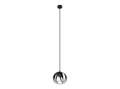 Lámparas colgantes Brive moderno de acero - 1 fuentes luminosas 3000K - L.16 x A.125 cm - negro