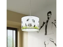 Lámparas colgantes Calcio c moderno de CLORURO DE POLIVINILO - 1 fuentes luminosas 3000K - L.30 x A.82 cm - blanco/negro/verde