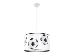 Lámparas colgantes Calcio a moderno de CLORURO DE POLIVINILO - 1 fuentes luminosas 4000K - L.40 x A.82 cm - blanco negro