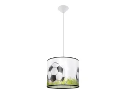 Lámparas colgantes Calcio c moderno de CLORURO DE POLIVINILO - 1 fuentes luminosas 4000K - L.30 x A.82 cm - blanco/negro/verde