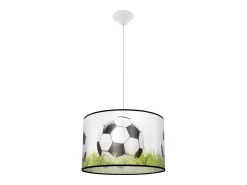 Lámparas colgantes Calcio c moderno de CLORURO DE POLIVINILO - 1 fuentes luminosas 3000K - L.40 x A.82 cm - blanco/negro/verde