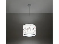 Lámparas Colgantes Cat Moderno De Cloruro De Polivinilo - 1 Fuentes Luminosas - L.30 X A.95 Cm - Multicolor