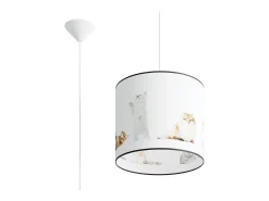 Lámparas colgantes Chat moderno de CLORURO DE POLIVINILO - 1 fuentes luminosas 4000K - L.30 x A.95 cm - multicolor