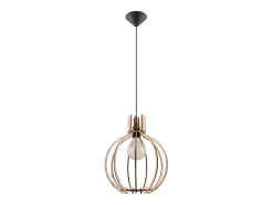 Lámparas colgantes Citranova escandinavo de madera - 1 fuentes luminosas 4000K - L.28 x A.100 cm - madera natural