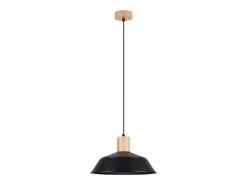 Lámparas colgantes Fanova escandinavo de acero - 1 fuentes luminosas 4000K - L.34 x A.120 cm - negro