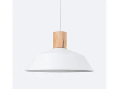Lámparas colgantes Fanova escandinavo de acero - 1 fuentes luminosas 3000K - L.34 x A.120 cm - blanco