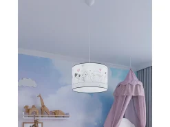 Lámparas colgantes Gatto moderno de CLORURO DE POLIVINILO - 1 fuentes luminosas 4000K - L.40 x A.95 cm - multicolor