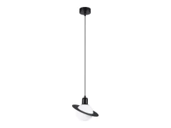 Lámparas colgantes Gloxo moderno de acero - 1 fuentes luminosas 3000K - L.20 x A.125 cm - negro