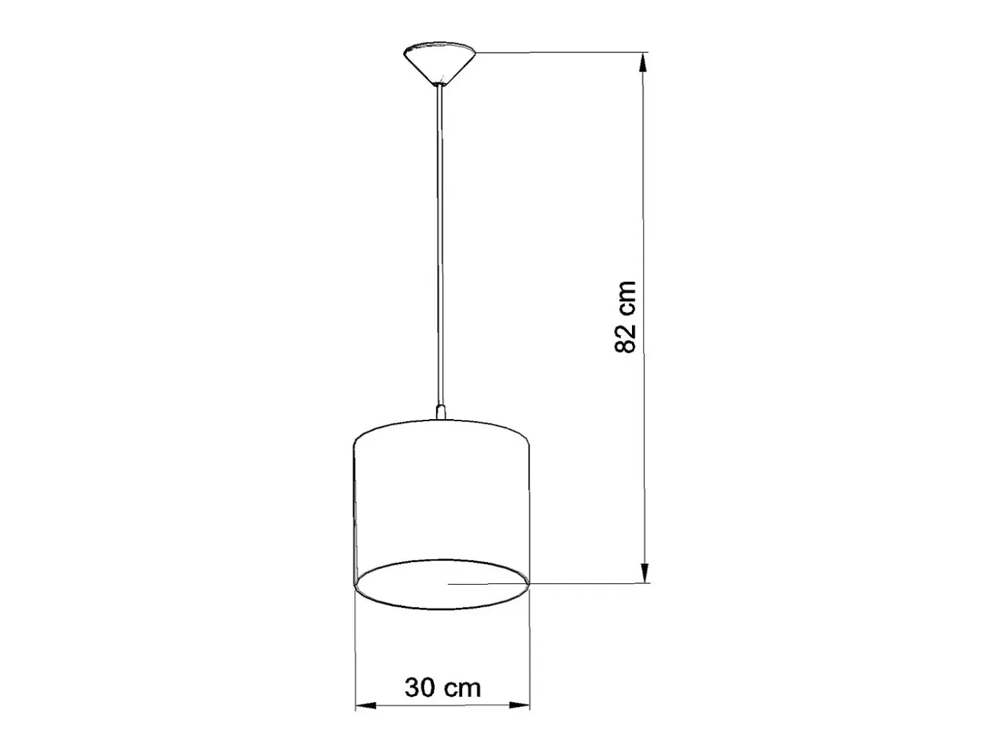 Lámparas colgantes Gufo moderno de CLORURO DE POLIVINILO - 1 fuentes luminosas 4000K - L.30 x A.82 cm - multicolor