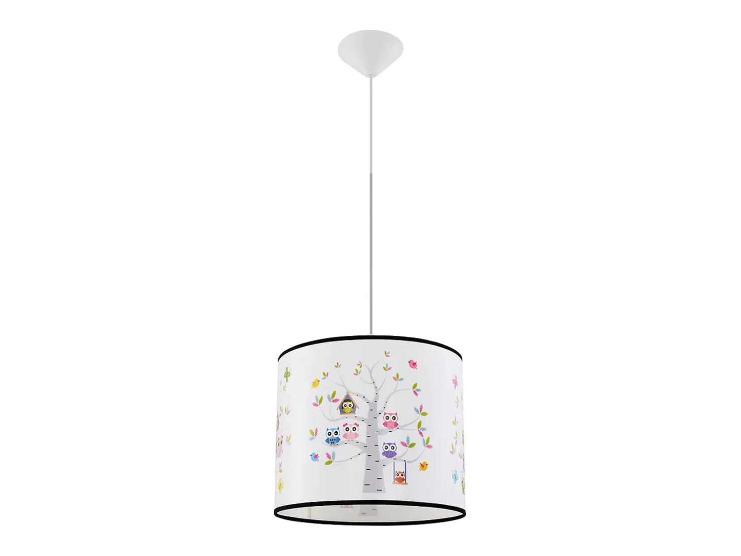 Lámparas colgantes Gufo moderno de CLORURO DE POLIVINILO - 1 fuentes luminosas 4000K - L.30 x A.82 cm - multicolor