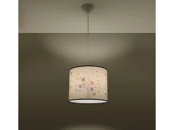 Lámparas colgantes Gufo moderno de CLORURO DE POLIVINILO - 1 fuentes luminosas 4000K - L.30 x A.82 cm - multicolor