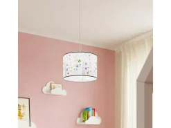 Lámparas colgantes Gufo moderno de CLORURO DE POLIVINILO - 1 fuentes luminosas 3000K - L.30 x A.82 cm - multicolor