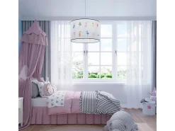 Lámparas colgantes Hada moderno de CLORURO DE POLIVINILO - 1 fuentes luminosas 4000K - L.40 x A.95 cm - multicolor