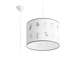 Lámparas colgantes Hada moderno de CLORURO DE POLIVINILO - 1 fuentes luminosas 4000K - L.40 x A.95 cm - multicolor